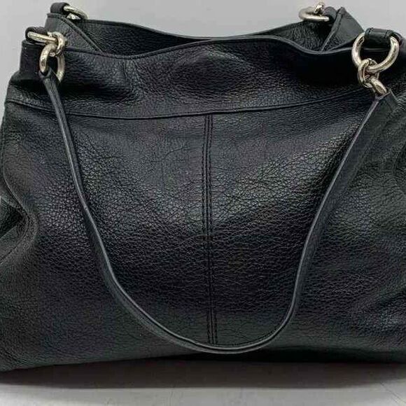 Coach Designer Black Lexy Pebbled Leather Shoulder Bag Purse Handbag - Picture 4 of 9